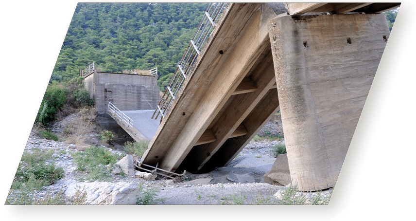 Pont écroulé